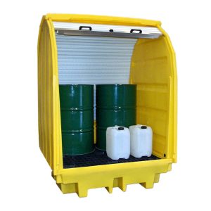 Bacia retencao em polietileno para bidoes